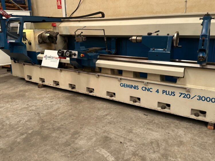 Torno CNC Geminis 4 Plus 720 x 3000 mm