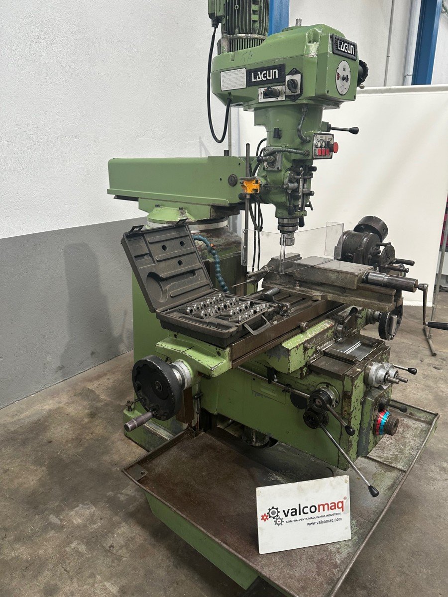 Fresadora Lagun FTV4, cabezal variable y mesa amplia - Imagen 2