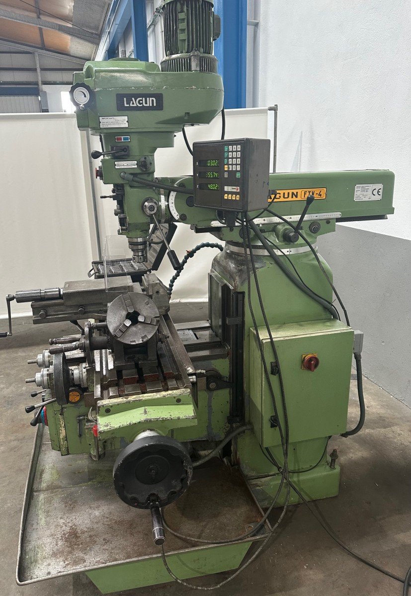 Fresadora Lagun FTV4, cabezal variable y mesa amplia - Imagen 3