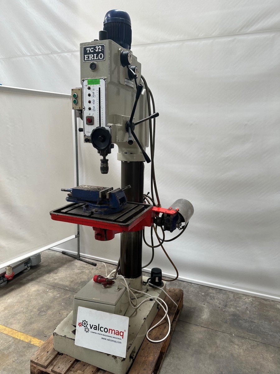 Taladro Erlo TC 32 de columna con engranajes