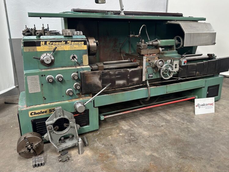Alternative view of H. Ernault Somua Cholet 550 Lathe – 1600 mm