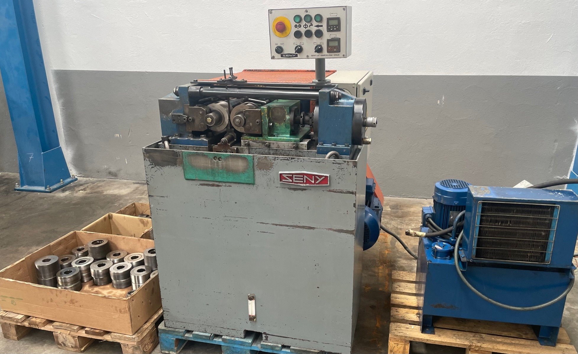 Seny D-44 EH Hydraulic Thread Rolling Machine with 2 Rolls