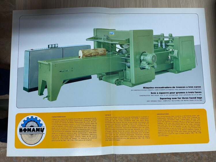 Alternative view of Escuadradora de 3 Caras Bonany B12 D con Módulos de Corte y Discos de Widia