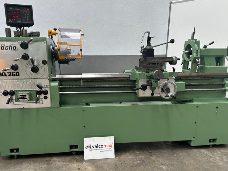 Torno Pinacho S90 260 de 1600 mm entre Puntos con Visualizador y Luneta