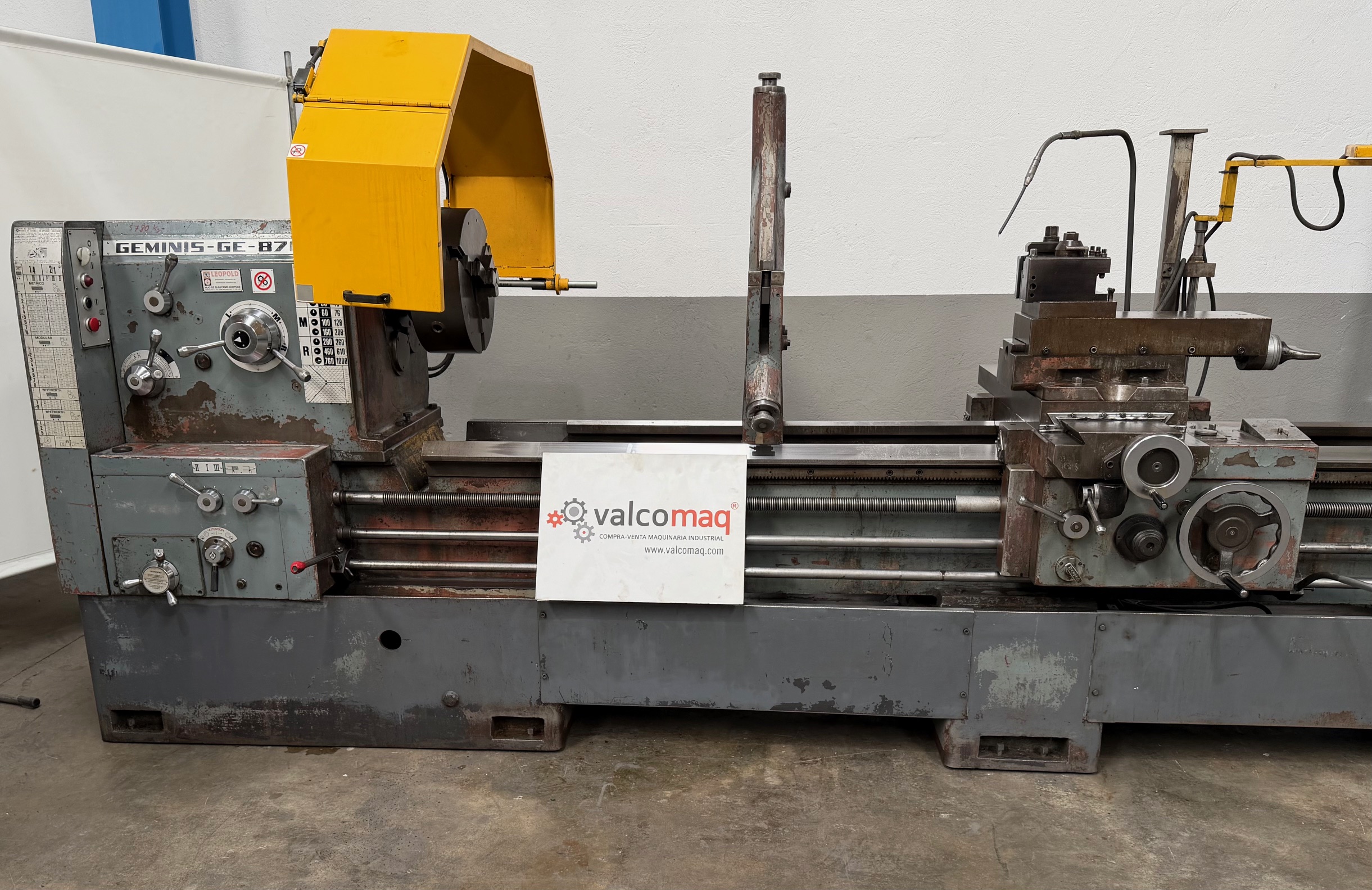 Torno Geminis GE 870x4000mm segunda mano - Valcomaq