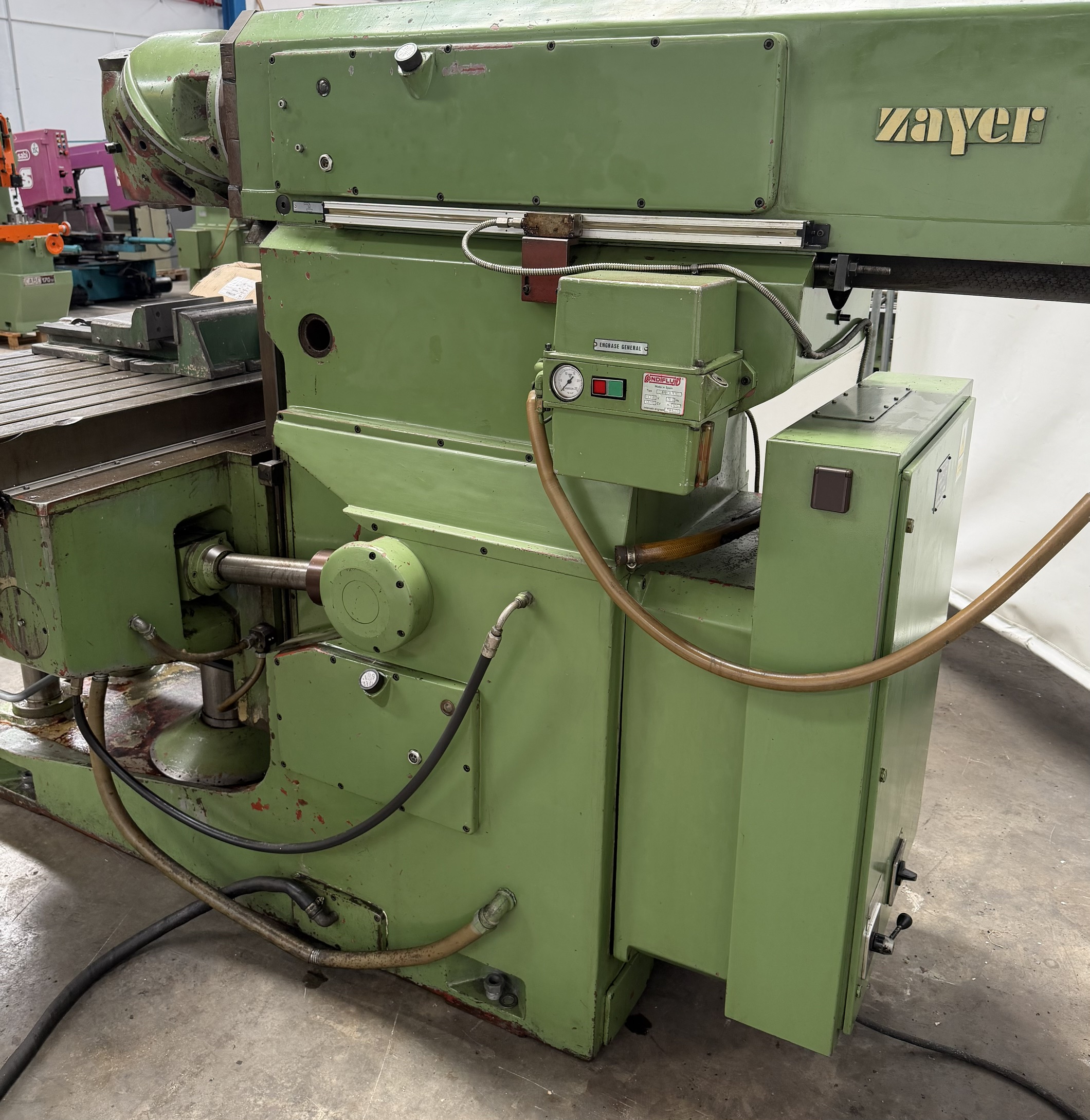 Fresadora Zayer 60BM con mesa 2030 x 700 mm y visualizador de cotas - Imagen 7