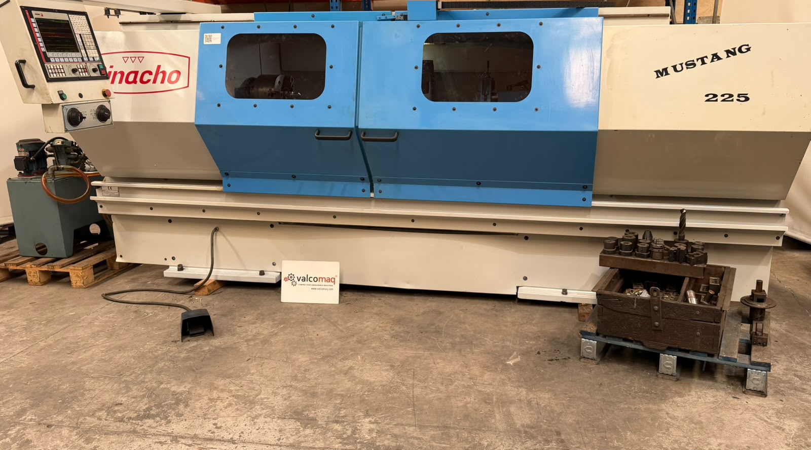 Pinacho Mustang 225 CNC Lathe 1600 mm Between Centers with Fagor 8055