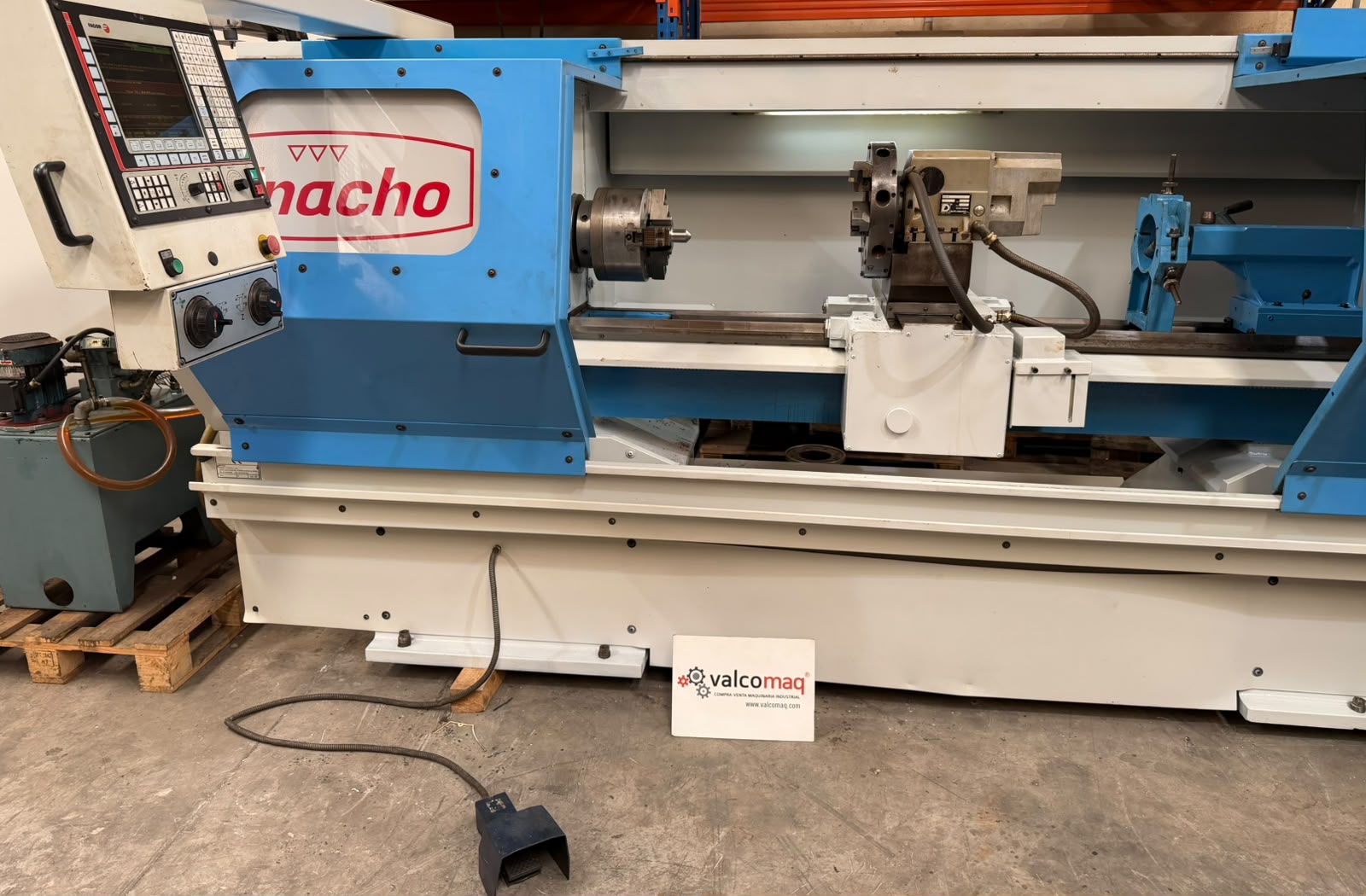 Pinacho Mustang 225 CNC Lathe 1600 mm Between Centers with Fagor 8055 - Image 4