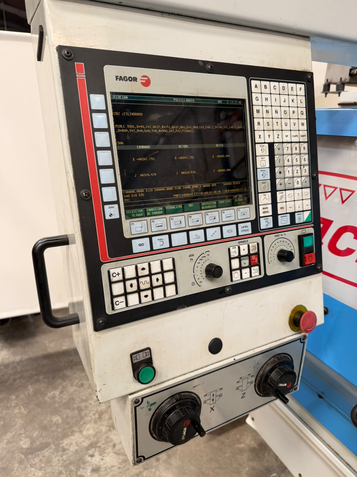 Pinacho Mustang 225 CNC Lathe 1600 mm Between Centers with Fagor 8055 - Image 11
