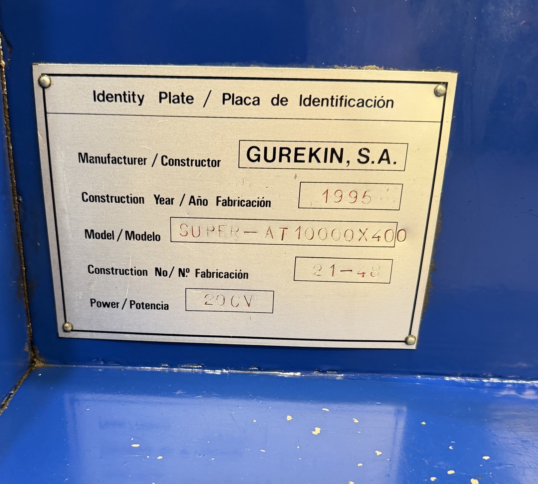 Torno Gurutzpe Super AT 400 de 10000 mm entre Puntos con Sistema Torbellino - Imagen 11