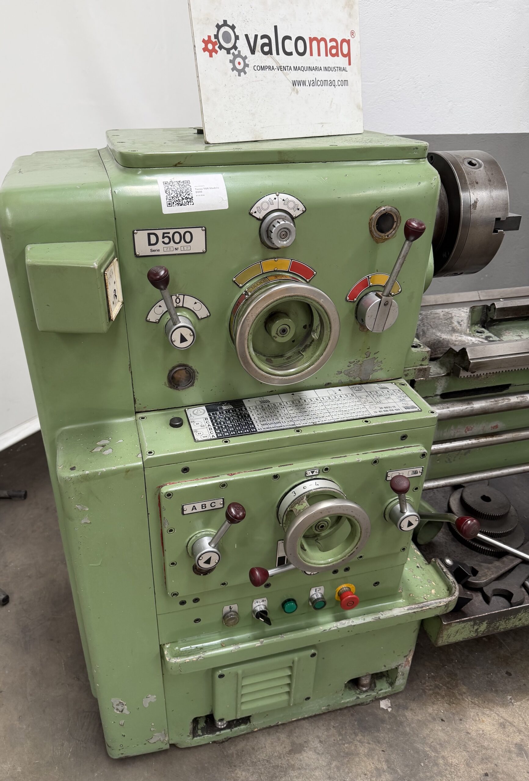 Torno Tor D500 × 2000 mm con Visualizador Heidenhain - Imagen 3