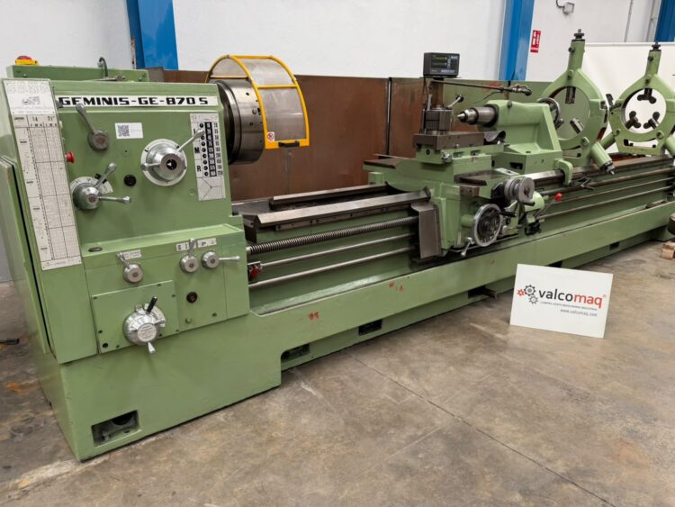 Torno Geminis GE 870 S de 4000 mm entre Puntos con Visualizador de Cotas