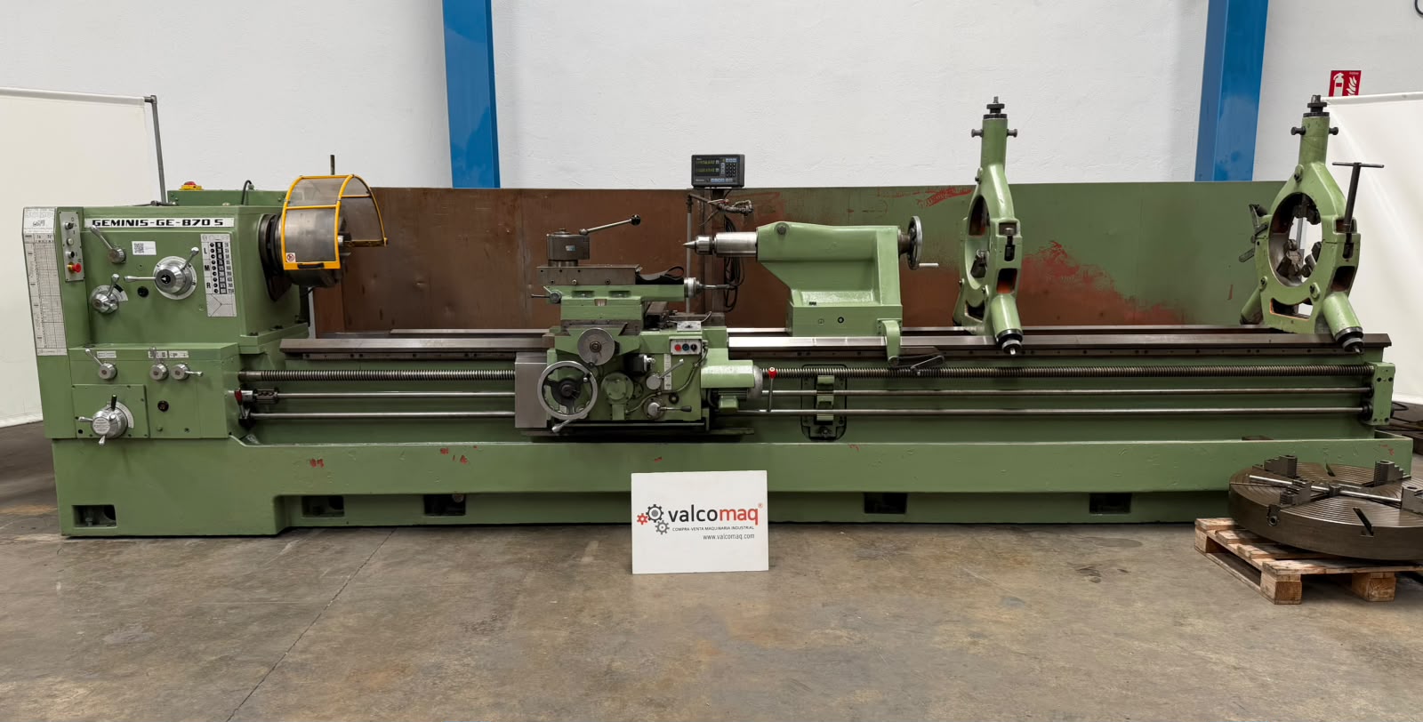 Torno Geminis GE 870 S de 4000 mm entre Puntos con Visualizador de Cotas - Imagen 2