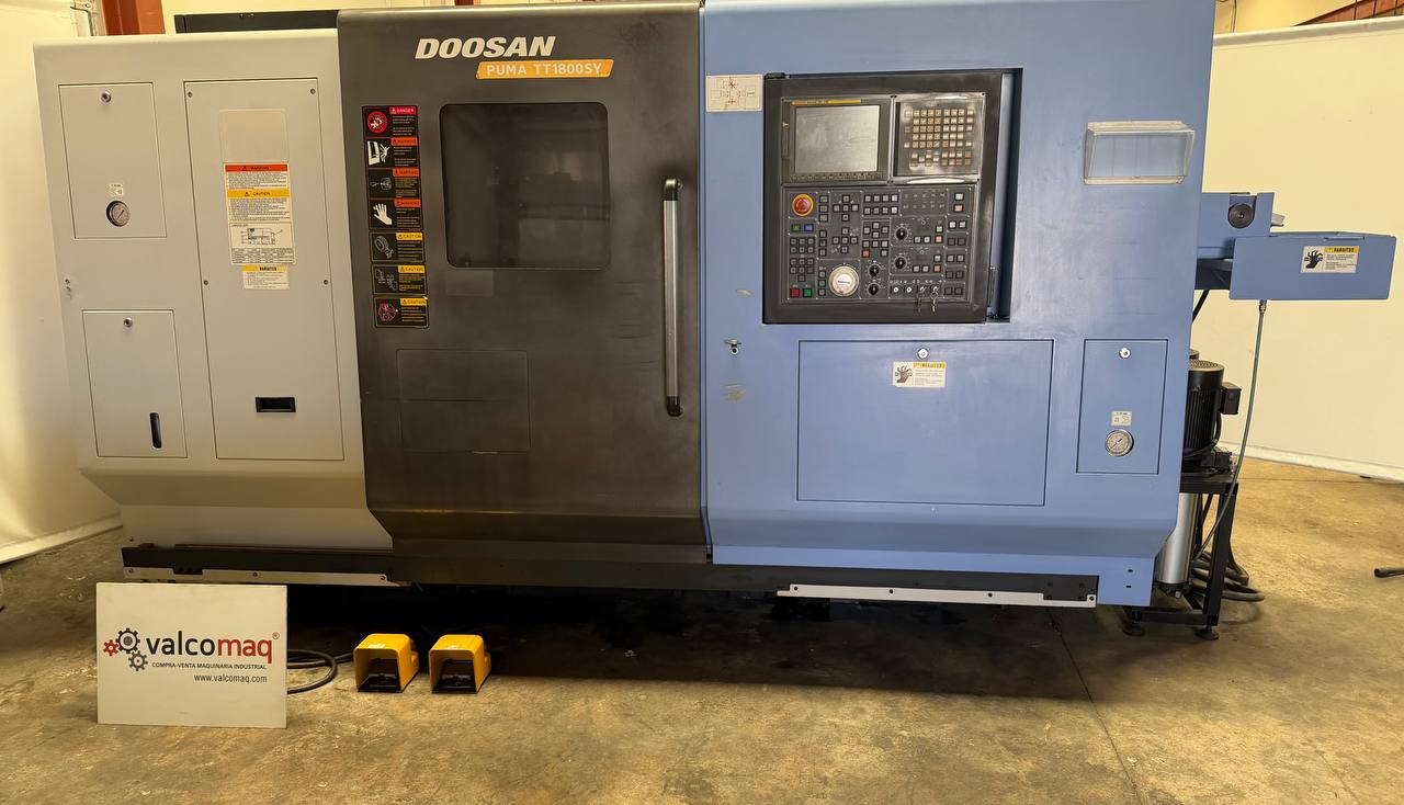 Torno CNC de Doble Torreta Doosan Puma TT1800 SY con Subhusillo