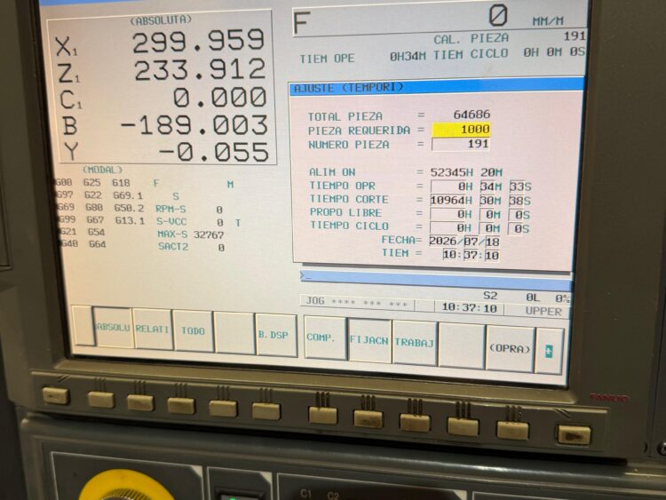 Torno CNC de Doble Torreta Doosan Puma TT1800 SY con Subhusillo - Imagen 9
