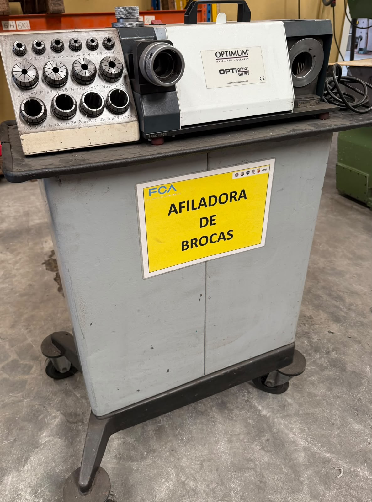 Afiladora de Brocas Optimum GH 15T para Brocas de 3 a 30 mm - Imagen 2