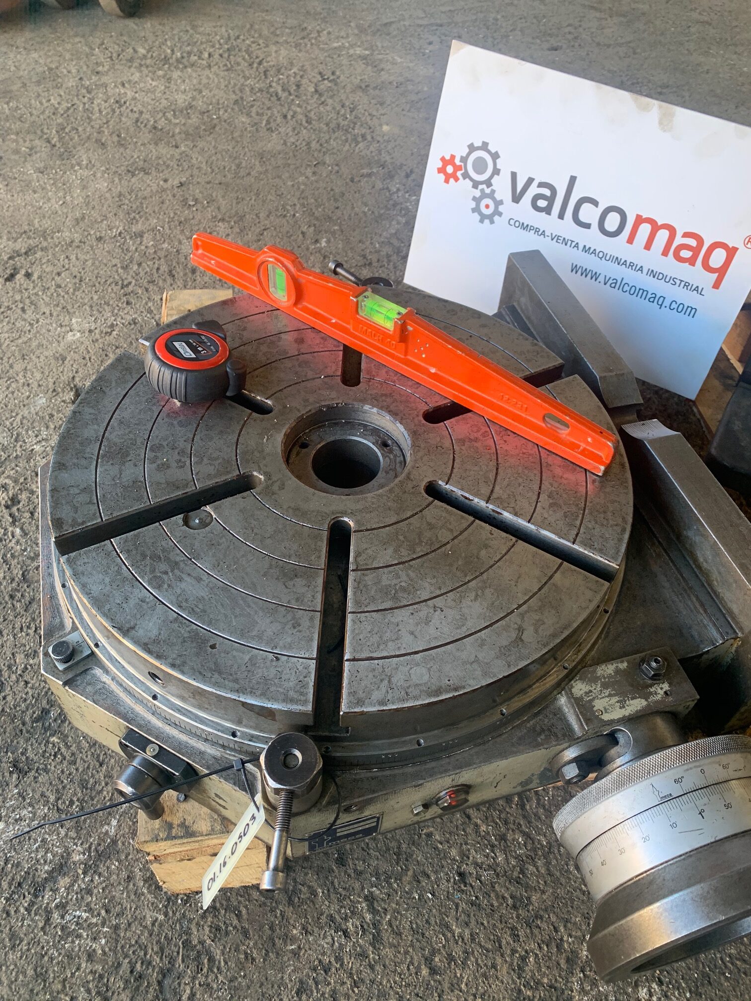 Divisor Plano Meca Inclinable a 90° con Plato Ø 400 mm