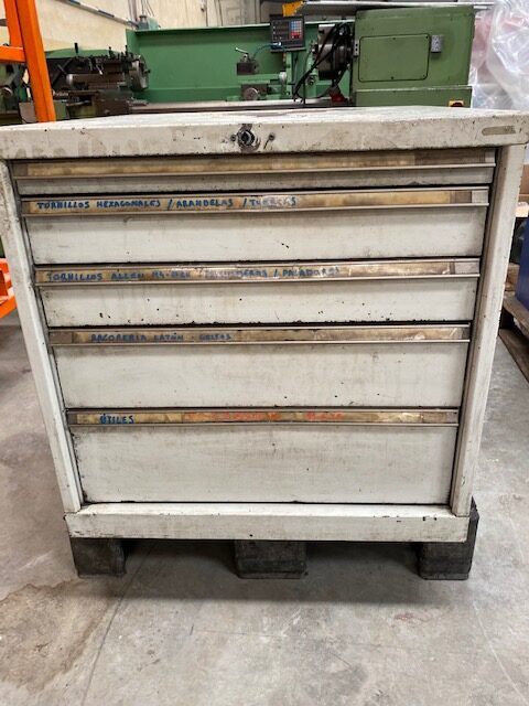 Industrial Metal Cabinet with 5 Drawers 720 × 720 × 700 mm