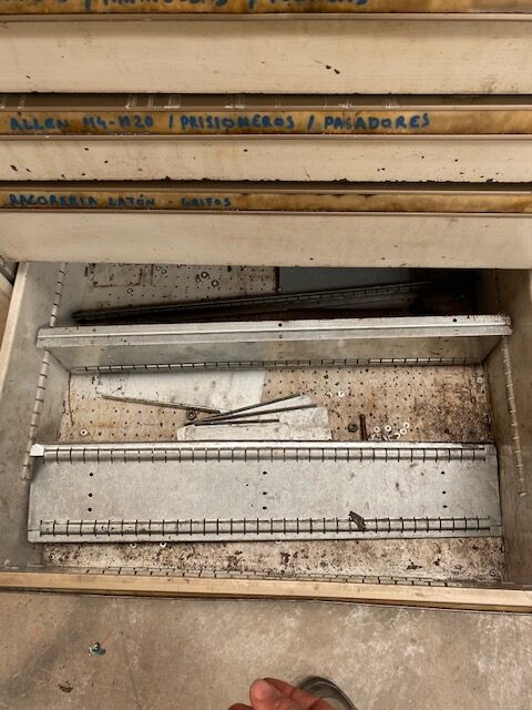 Industrial Metal Cabinet with 5 Drawers 720 × 720 × 700 mm - Image 5