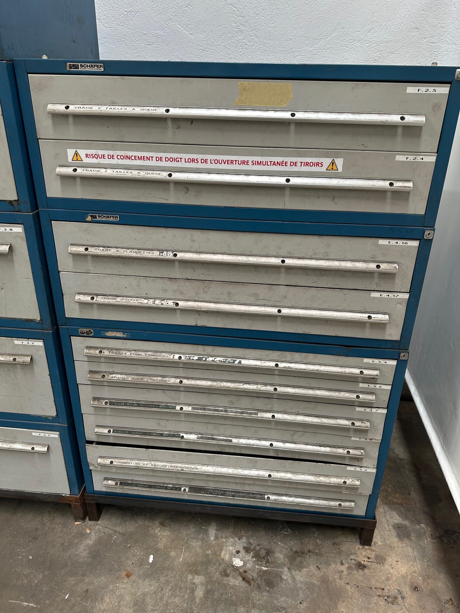 Set of Metal Storage Cabinets with 15 Drawers - Image 4