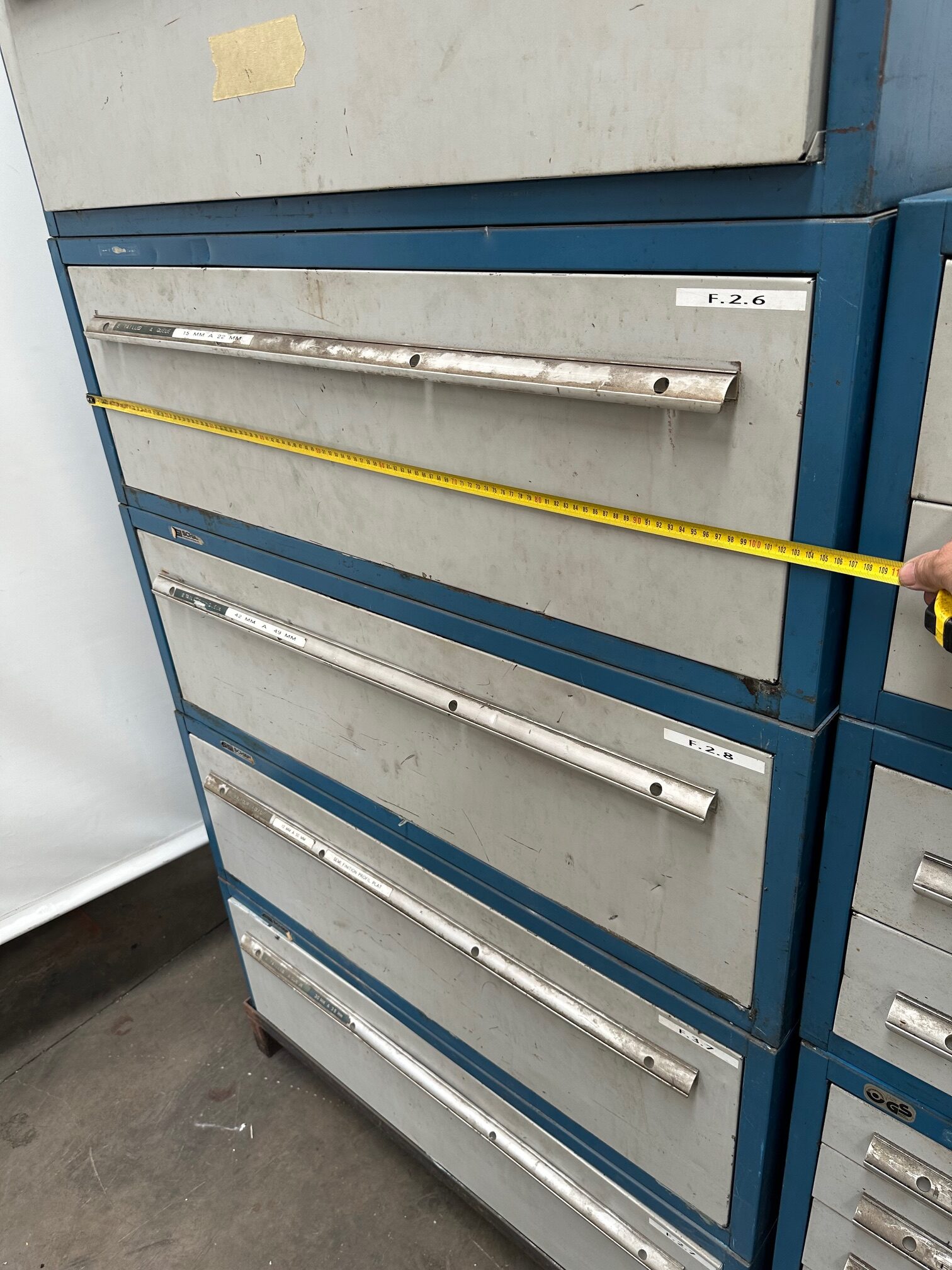 Set of Metal Storage Cabinets with 15 Drawers - Image 6