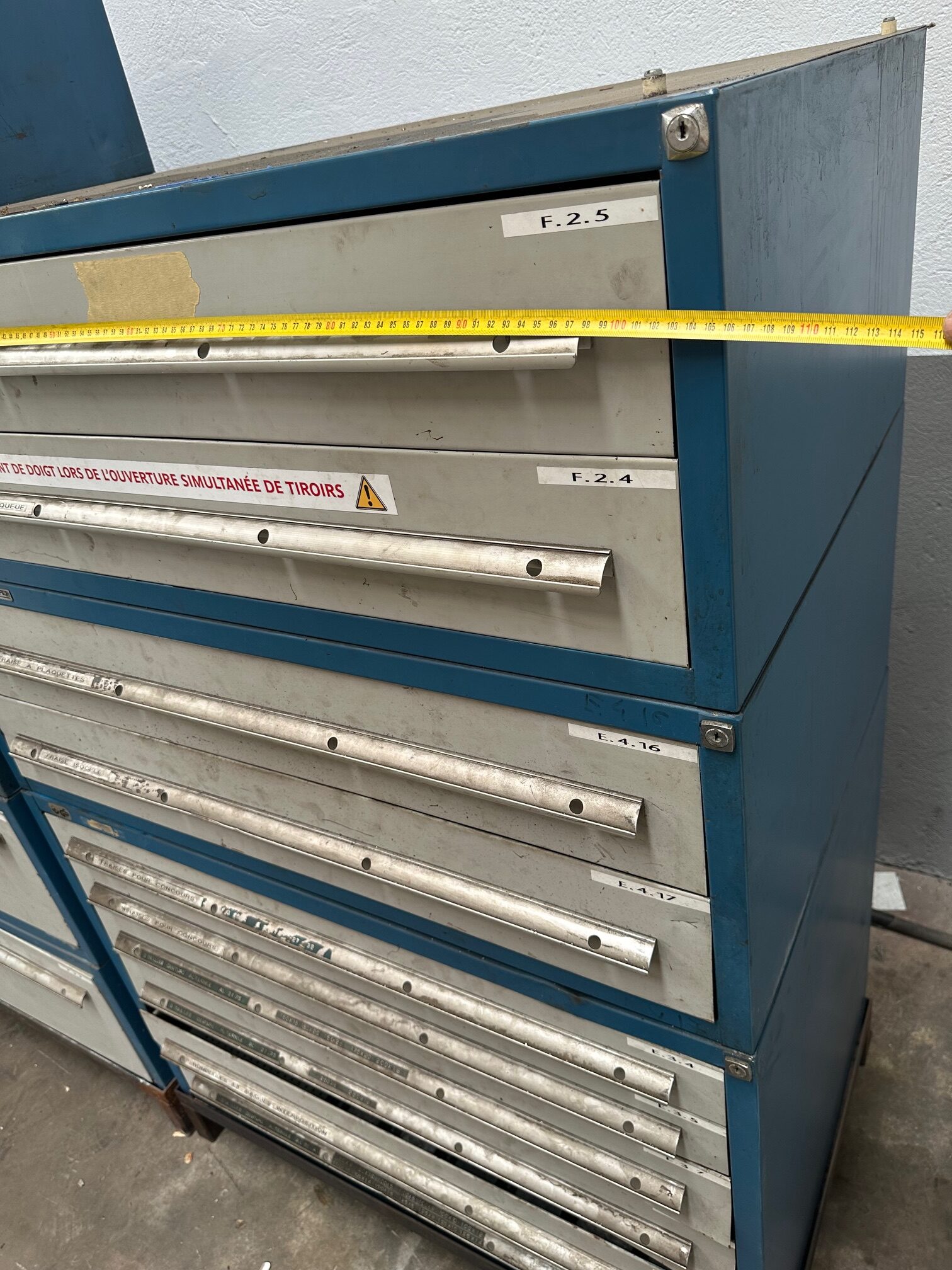 Set of Metal Storage Cabinets with 15 Drawers - Image 9