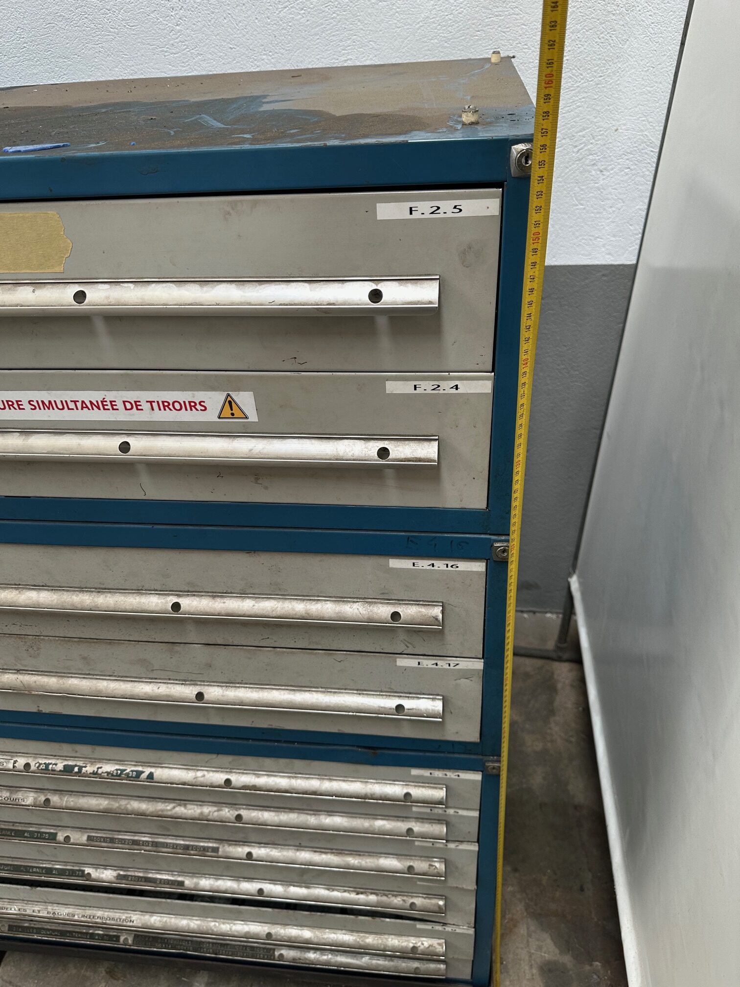 Set of Metal Storage Cabinets with 15 Drawers - Image 11