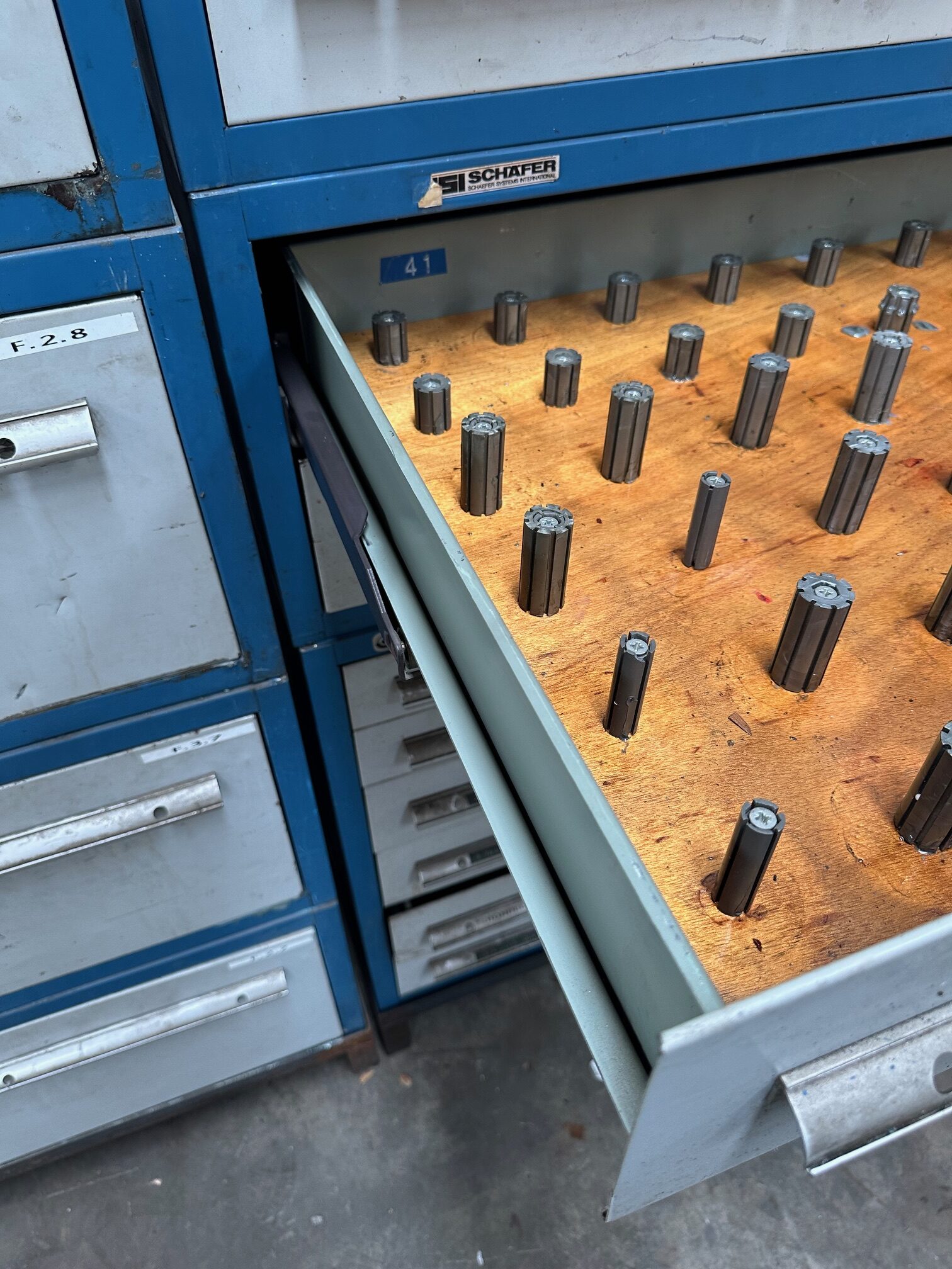 Set of Metal Storage Cabinets with 15 Drawers - Image 14