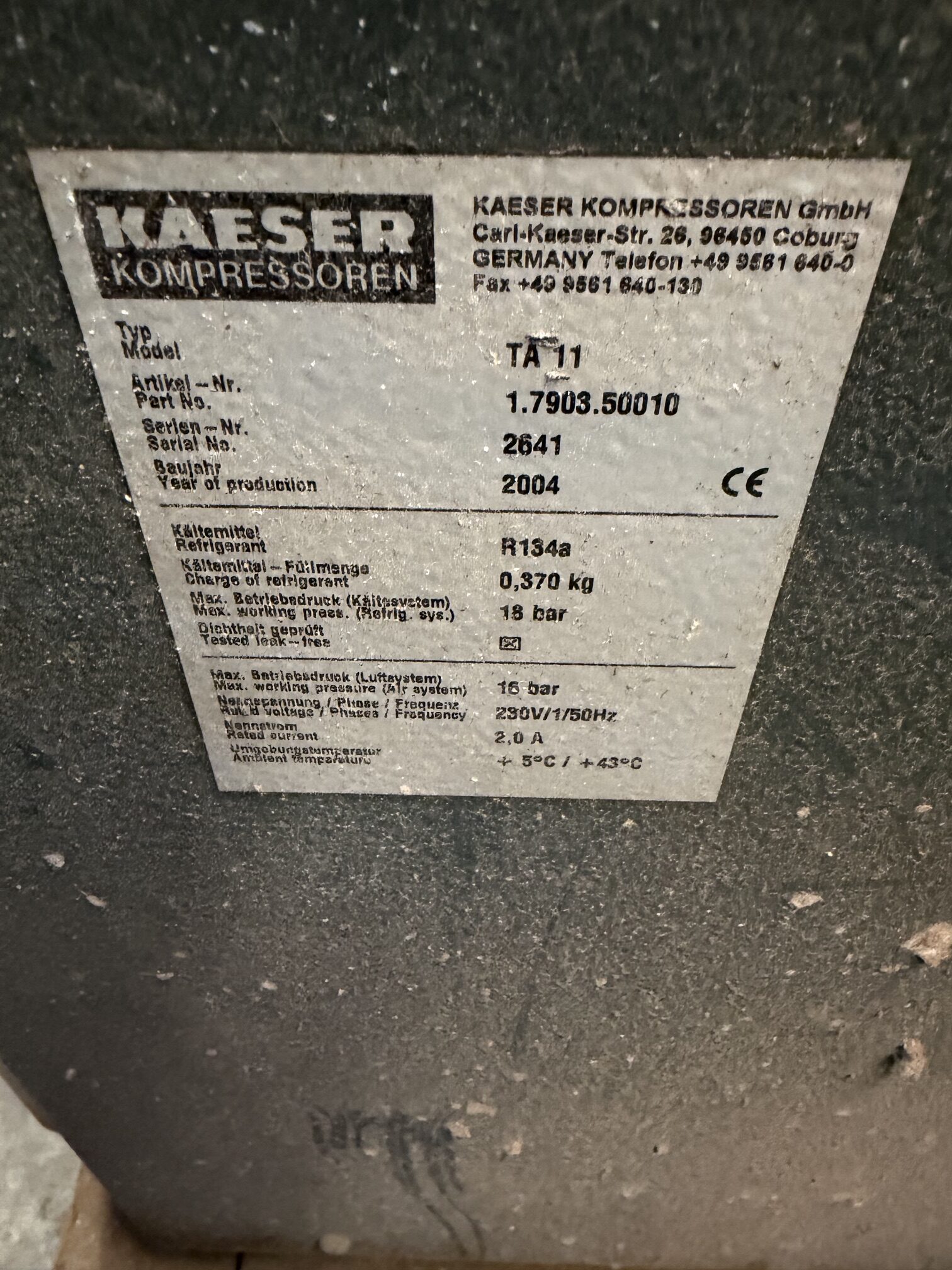 Compresor de Tornillo Kaeser SM11 con Secador TA11 - Imagen 4