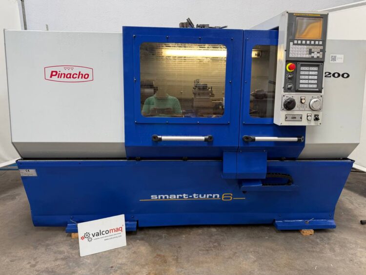 Pinacho Smart Turn 6 CNC Lathe 200 × 1000 mm with Fanuc OI Mate TC