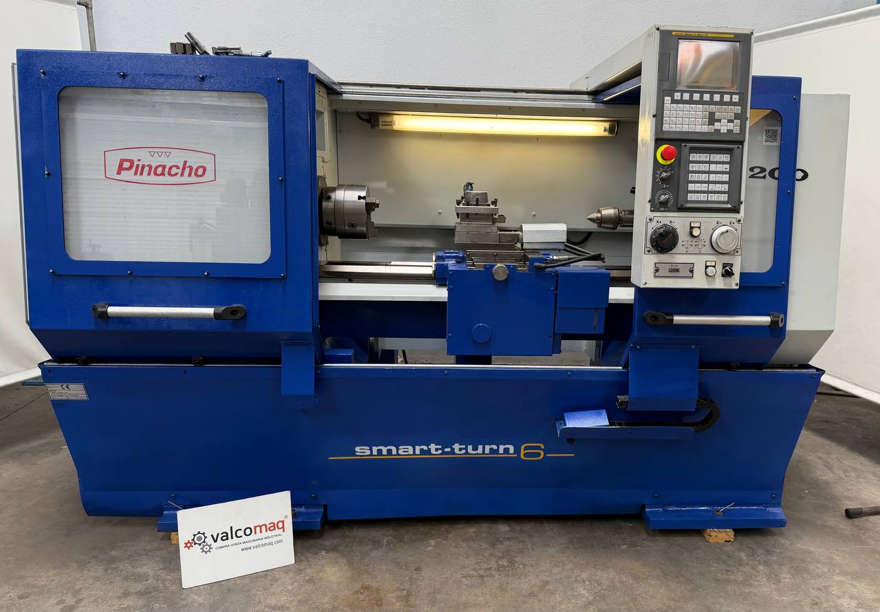 Pinacho Smart Turn 6 CNC Lathe 200 × 1000 mm with Fanuc OI Mate TC - Image 2