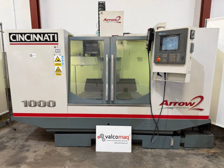 Alternative view of Cincinnati Arrow 2-1000 CNC Machining Centre with Siemens Acramatic 2100