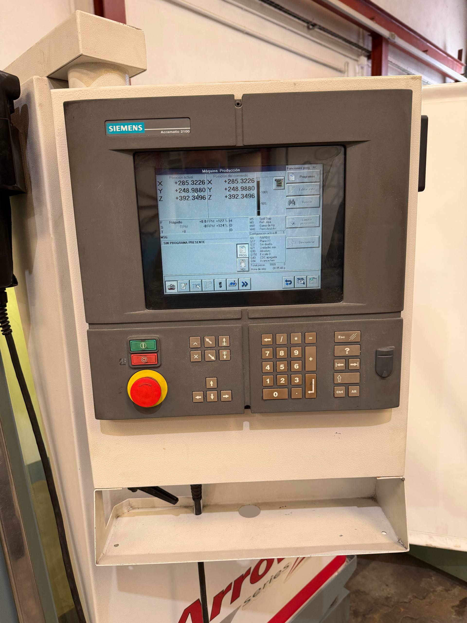 Cincinnati Arrow 2-1000 CNC Machining Centre with Siemens Acramatic 2100 - Image 5