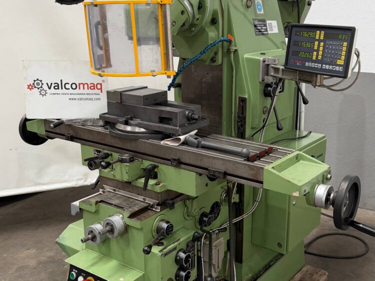 Fresadora Universal CME FU1S con Cabezal Huron ISO 40 y Visualizador de Cotas